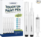 LANBEIDE Touch Up Paint Pen - Fillable Brush Pens 5Pcs for Drywall Repair, Wall, Furniture, Cabinet, Wood Floor, Window, 6ML