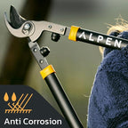 Weisshorn 260 24" Steel Blade Garden Bypass Lopper and Tree Trimmer - Sharp Japanese Carbon Steel Blades with Non-Stick Coating for Cutting up to 1.4" Diameter