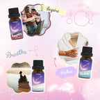 Essential Oil Blends, Essential Oils for Diffusers for Home, Best-Wishes Kit Scent Diffuser Oil, Use for Soap Candle Making- Sleep, Happy, Breathe, Inspire, Relax, Focus On