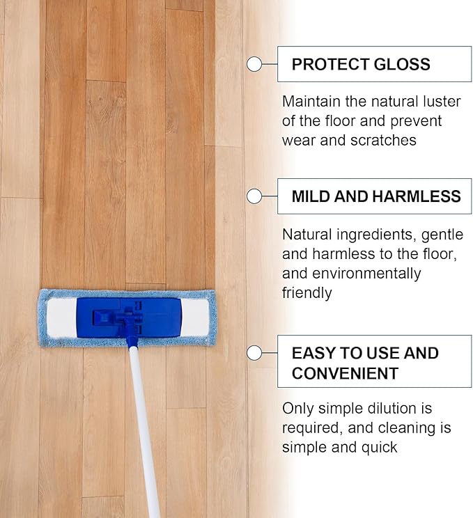 NBDIB 500ml Spainho Floor Cleaner, 5 In 1 Floors Cleaners, 2025 New Cleaner & Polish Solution for Hardwood Floors, Protect and Restore Luster For Marble, Floor Tiles, Ceramic Surfaces (2)