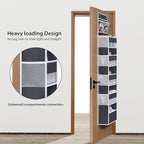 Univivi Over The Door Organizer, 6 Shelf Door Hanging Organizer Nursery Door Storage with PVC Pockets 8 Side Pockets for Bathroom,Cosmetics and Nursery Baby Essential