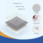 Dry Wall Repair Kit Upgraded Size, 8 Psc 10/8 Inch Self-Adhesive Aluminum Drywall Patch Kit