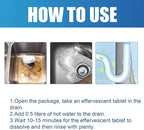 Powerful Pipe Dredging Agent,Pipeline Dredging Agent for Kitchen and Toilet Pipelines,Kitchen Sink Drain and Pipe Cleaner,Drain Clog Remover (2PCS)
