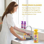 Drain Cleaner Foam, Foaming Drain Cleaner, Floral Sink Cleaner and Deodorizer for Kitchen Sinks, Shower Drains, Tubs. 1pcs, Floral