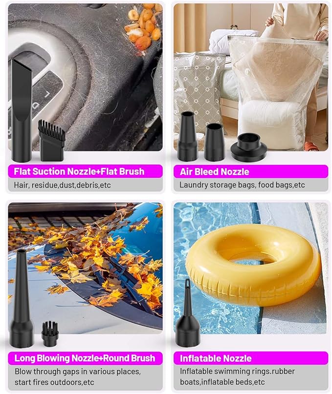 Upgrade 4in1 Greenlight Dust Detection Technology Cordless Car Vacuum Cleaner, High Power 15000PA Handheld Vacuum Portable with LED Display, Multi-Nozzles for Car, Home,Office,Camping