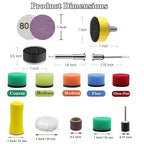 334 PCS 1 Inch Wet Dry Sanding Discs, 60 80 120 180 240 320 400 600 800 1000 1500 2000 3000 5000 10000 Grit Aluminum Oxide Hook and Loop Sandpaper for Rotary Tools with Backing Pad Accessories Kit