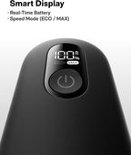 HOTO Grip™ Cordless Electric Spin Scrubber, IPX7 Waterproof, Lightweight at 0.65 lb with 6 Brush Heads, Powerful Cleaning Scrubber, for Bathroom, Kitchen, Tile, Shower