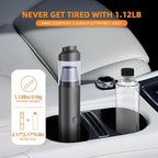 Car Vacuum Portable Cordless 19000Pa Powerful Suction, 4-in-1 Mini Vacuum Cleaner Rechargeable Type-C, Wireless Handheld Vacuum for Car, Office Desk & Home