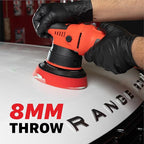 Maxshine M8S V2 Dual Action Polisher Kit | 8mm Throw, 5” Backing Plate, 1000W Motor, 6-Speed | Thread 5/16” | Auto, Boat & Marine Detailing Tool for Paint Correction, Swirl & Scratch Removal