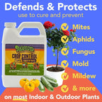 Trifecta Crop Control Super Concentrate All-in-One Natural Pesticide, Fungicide, Miticide, Insecticide, Help Defeat Spider Mites, Powdery Mildew, Botrytis, Mold, and More on Plants 4 OZ