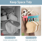 TamBee Portable Hanger Clips Travel Clothesline Travel Hangers Towel Drying Rack Clothing Hanger Folding Portable Sock Dock Swimsuit Drying Rack Hanger with 6 Clips Pack of 3 (Blue)