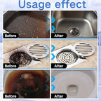 2PCS Powerful Pipe Dredging Agent,Pipeline Dredging Agent,350ml Drain Clog Remover Agent,Unclog Toilet Clog And Kitchen Sink Pipe Unblocker Powder
