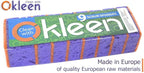 Purple and Orange Multi Use Scrub Sponges. Made in Europe. 9 Pack, 4.3x2.8x1.4 inches. Heavy Duty & Non Scratch Fiber. Odorless Durable Delicate, Easy Washable Violet Scrubber