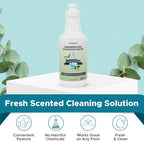 Steam & Go Demineralized Water for Steam Cleaner, PVC-Free Floor Cleaner Liquid Compatible With Any Steam Mop, Ready-to-Use Multisurface Cleaner, Scented, Eucalyptus Mint, 32 oz, Pack of 18