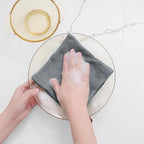 Homaxy 100% Cotton Waffle Weave Kitchen Dish Cloths, Ultra Soft Absorbent Quick Drying Dish Towels, 12 x 12 Inches, 12-Pack, Grey