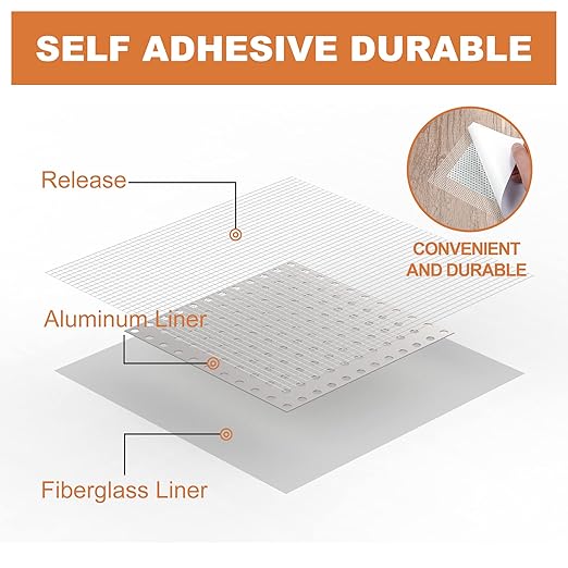 Drywall Repair Kit,Drywall Patch Repair Kit,2/4/6/8inch Self Adhesive Repair Patch,Quick Repair Drywall Large Holes