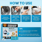 Washing Machine Cleaner Tablets - 30 Pack, 1+Year Laundry Use, Fits All Washers, Cleaning Drum & Tub Seal Removes Limescale, Odors & Buildup, Eco-Safe, Residue-Free, Pet-Friendly, Septic Safe