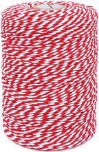 Leecogo Bakers Twine String Red and White Cotton Twine 656 Feet Christmas Twine for Gift Wrapping DIY Crafts Home Decoration Cooking