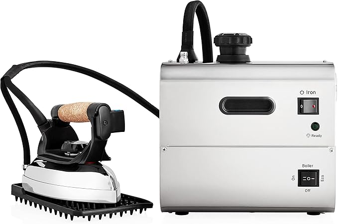 Reliable 4100IS Professional Steam Iron Station with Eco Mode, 120V, 4 Safety System, 2.2L Boiler Stainless Steel Boiler, 2.2M Steam Hose Made with Aluminum Soleplate Iron, Made in Italy