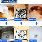 Drain Opener,Multipurpose Pipe Dredge Agent,Sink and Drain Pipe Dredging Powder,Powerful Pipe Dredging Agent for Unclogs Bathroom and Kitchen Sinks,Drains,Shower Pipes (1 Pcs)