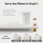 Water Absorbing Stone Sink Caddy Kitchen Sink Organizer Tray, Diatomite Bathroom Counter Tray, Gold Faucet Drying Mat Coaster Soap Dish Rack Riser Dispenser Sponge Holder, Beige 10" x 4"