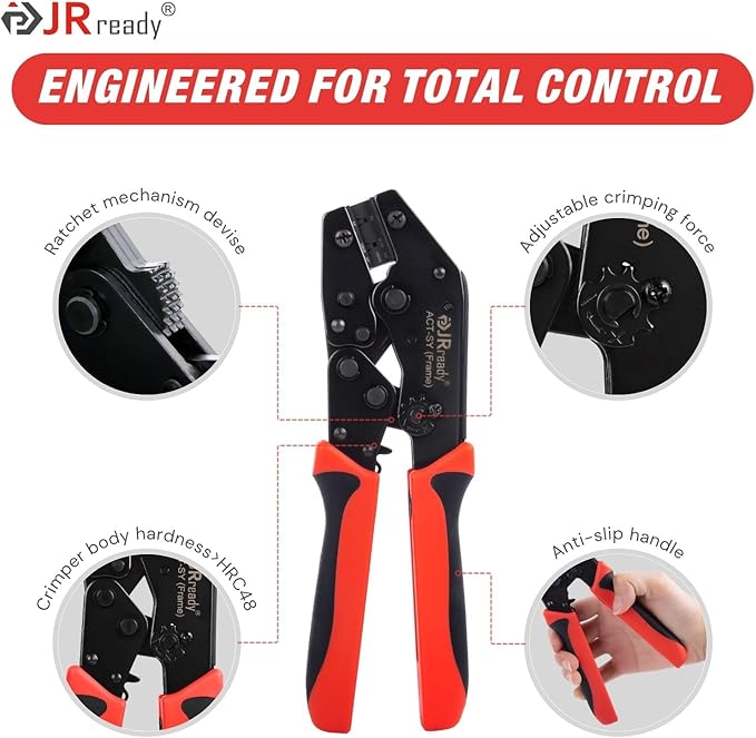 JRready ST6544 Micro-fit 3.0 4pin 6pin Connector Kit Crimper Pin Removal Tool Electrical Power Wire Crimps Contact 20-24AWG Standard Molex 3.0mm Pitch Connectors