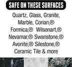 Granite Wax Plus - Granite Cleaner & Polish, Hard Water Stain Remover, Kitchen, and Bathroom Cleaner - Streak-Free Shine, Carnauba Wax, Banana Scent, 16 oz