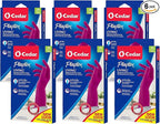PLAYTEX HandSaver Rubber Gloves, Premium Protection for Kitchen and Household Cleaning (Medium, 6 Pack)