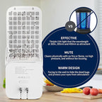 Mosalogic Fly Insect Trap Plug-in Mosquito Killer Indoor Gnat Moth Catcher Fly Tapper with Night Light UV Attractant Catcher for Home Office White-2pack