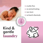 Zero Trace All Natural Baby Laundry Detergent Sheets - Powerful Eco-Friendly Travel Laundry Strips for Sensitive Skin (144 Loads 72 Sheets)
