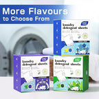 Soulink Laundry Detergent Sheets Fresh Linen Scent 240 Loads，Eco Friendly Detergent Strips for Travel & Home - No Plastic Jug Soap Strips, Plant-based, Hypoallergenic. Safe for Sensitive Skin