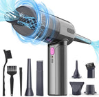 7000Pa Mini Vacuum Cleaner: Handheld Vacuum & Electronics Duster & Hand Pump Cordless Keyboard Vac 3-Gear Compressed Air Blower for Computer Sewing Machine Laptop Car Home Office
