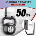 Heavy Duty Steel Hooks - Wall Mount Organizer for Garage & Garden Tools, Hoses & More (4, Small)