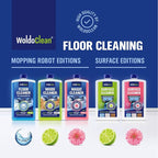 WoldoClean Robot Floor Cleaner Liquid 25.36 fl.oz - Fresh Scent & Anti-Clog, Compatible with Roborock, Dreame, Roomba, Tineco, Daily Use Concentrate