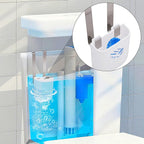 moonoom Toilet Tank Cleaning Tablet Holder, 3.7'' x 2.9'' x 0.7'' Toilet Tank Bleach Tablet Bracket, Hanging Toilets Bowl Cleaner Carrier for Preventing Dissolved Residue From Polluting Water Tanks