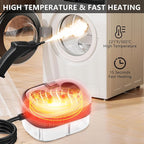 Handheld Steam Cleaner, Steamer for Cleaning, 2500W Pressurized Steam Cleaner with 1.2L Water Tank and 6 Attachments, Portable Steamer Cleaner for Home Car Kitchen Bathroom Furniture Tile Grout, White