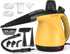 Multi-Surface Portable Steam Cleaner with 11Pcs Accessories, Chemical-Free Pressurized Steamer for Cleaning, Hand Held Steamer for Car, Furniture, Floor, Tile Grout and Home Use