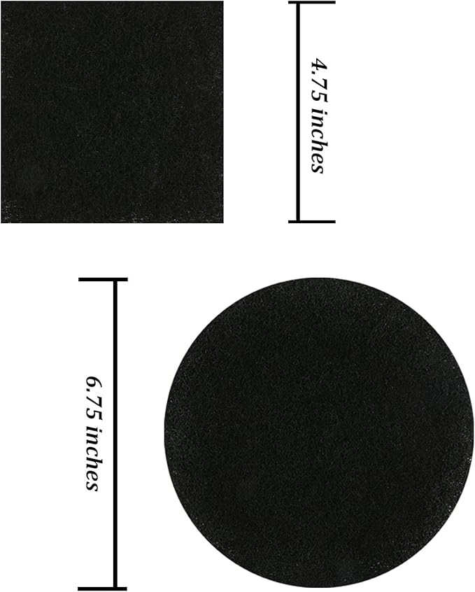 Resinta Compost Bin Filters - 12 Pack Refill Set, Round and Square