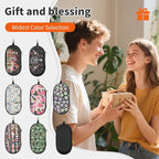 Double Eyeglasses Case, Hard Shell Dual Sunglasses Organizer with Zipper Clip Travel Glasses Storage for Women Men