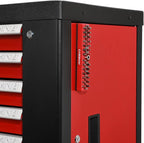 CASOMAN 1/4" Hex Bit Organizer with Magnetic Base - Red, 43 Hole Bit Organizer with Strong Magnetic Base, Magnetic Bit Organizer for Your Specialty