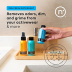 Nonaste Mini Travel Fresh Kit (3 Oz, Pack of 3) – TSA Approved Odor Eliminating Spray & Laundry Detergent Set Zen Fresh + Pure Clean – On-the-Go Odor Control for Travel, Gym & Outdoor Activities