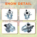 For 951-05221 Carburetor Replacement for 21" 5.0 hp Powermate Tillers, Compatible with Yard Machines, For Troy-Bilt, Ryobi & More, Includes Air Filter Replacement for 651-05221