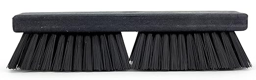 SPARTA Plastic Floor Scrub Brush, Brush Head Only, Deck Brush with ACME Standard Thread Fitting for Deck, Industrial Kitchens, and Hospitals, 10 Inches, Black