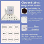 Reusable Paper Towels, 8-Pack Swedish Dishcloths for Kitchen with 3 Clips, Black White, Cotton, 200 Washes