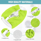 2 Pcs Shoe Washing Machine Bags, XXL Shoe Laundry Bags for Washer and Dryer, Sturdy Zipper with Hook Design, 2 Sneaker Dry Bags Included, Reusable Washing Bag for Sneaker, Tennis, Green 2 Packs