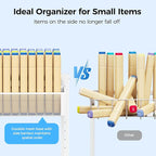 2 Pack Under Sink Organizer, Adjustable Height Under Sink Organizers and Storage, Smooth & Silent Sliding Out Metal Drawer for Kitchen Bathroom Pantry Cabinet Closet (White)