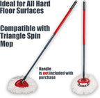 6 Pack Mop Head Replacement Compatible with O Ceda EasyWring Spin Mop Replace Refills for Ocedar, Deep Cleaning Machine Washable and Easy-to-Replace