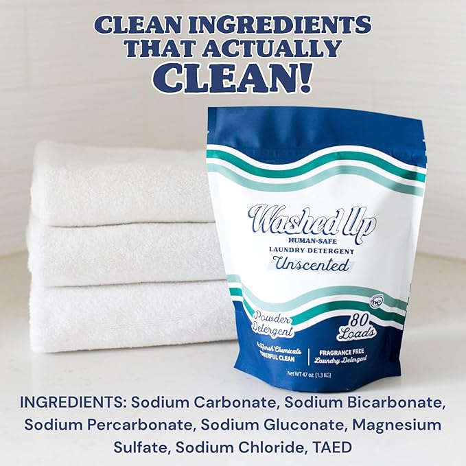 Laundry Detergent Powder | Safe for Sensitive Groups | Powerful Clean | Plant & Mineral-Based | Made in USA