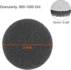 HARFINGTON 8pcs Drill Power Brush 2 inch Tile Scrubber Scouring Pads 800-1000 Grit for Bathroom Kitchen Household Cleaning