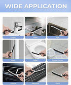 Crevice Cleaning Brushes, Serrated Scrub Brush Tool for Hard to Reach Tight Space, Cleaner Brushes, Cleaning Supplies, Home Essentials for Shower, Bathroom, Kitchen, Window, Toilet, Sink